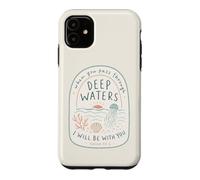 Christian Deep Waters Isaïe 43:2 Beach Faith Coque pour iPhone 11