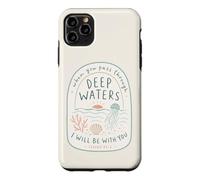 Christian Deep Waters Isaïe 43:2 Beach Faith Coque pour iPhone 11 Pro Max