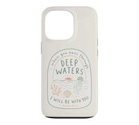 Christian Deep Waters Isaïe 43:2 Beach Faith Coque pour iPhone 13 Pro