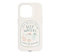 Christian Deep Waters Isaïe 43:2 Beach Faith Coque pour iPhone 15 Pro