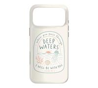 Christian Deep Waters Isaïe 43:2 Beach Faith Coque pour iPhone 17 Pro Max