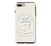Christian Deep Waters Isaïe 43:2 Beach Faith Coque pour iPhone 7 Plus/8 Plus