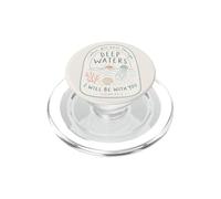 Christian Deep Waters Isaïe 43:2 Beach Faith PopSockets PopGrip pour MagSafe