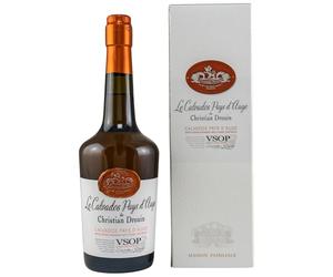 Christian Drouin - Le Calvados Pays D'Auge - VSOP - Double Distillation - 40% Alcool - 70 vec étui