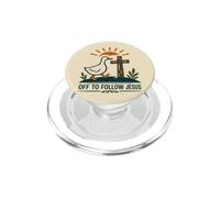 Christian Duck Part Suivre Jesus Faith Cross PopSockets PopGrip pour MagSafe