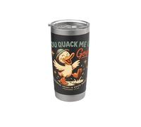 Christian Duck, tu me charlatans, Dieu, Proverbes 17:22 Gobelet isotherme en acier inoxydable double paroi