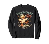 Christian Duck, tu me charlatans, Dieu, Proverbes 17:22 Sweatshirt