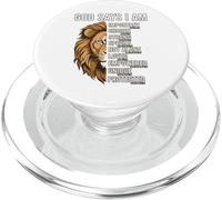 Christian Easter God Says I Am Toddler Boys Jésus Lion Judah PopSockets PopGrip pour MagSafe