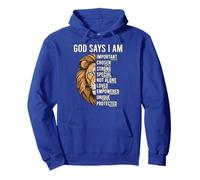 Christian Easter God Says I Am Toddler Boys Jésus Lion Judah Sweat à Capuche