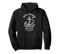 Christian Faith Anchor Hope Hebrews 6:19 Verset Biblique Art Sweat à Capuche