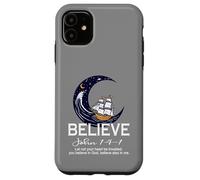 Christian Faith Believe in Christ Verse de la Bible Bateau à Voile Coque pour iPhone 11