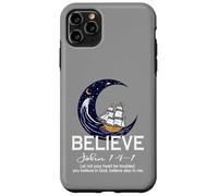 Christian Faith Believe in Christ Verse de la Bible Bateau à Voile Coque pour iPhone 11 Pro Max