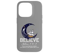 Christian Faith Believe in Christ Verse de la Bible Bateau à Voile Coque pour iPhone 14 Pro