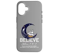 Christian Faith Believe in Christ Verse de la Bible Bateau à Voile Coque pour iPhone 16