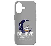 Christian Faith Believe in Christ Verse de la Bible Bateau à Voile Coque pour iPhone 17