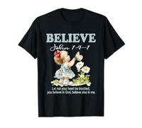 Christian Faith Believe in Christ Verse de la Bible Petite Fille T-Shirt