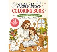 Christian Faith Cozy Coloring Book: Bible Verses for Peace, Hope & Joy | 36 Single-Sided Coloring Pages for Kids, Teens & Adults