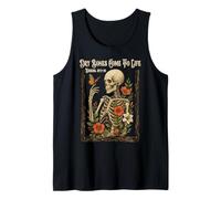 Christian Faith Dry Bones Come to Life Squelette Floral Débardeur
