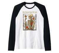 Christian Faith Dry Bones Come to Life Squelette Floral Manche Raglan