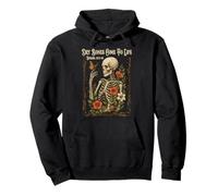 Christian Faith Dry Bones Come to Life Squelette Floral Sweat à Capuche