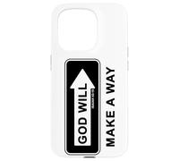 Christian Faith Inspirational Reminder - God Will Make a Way Coque pour iPhone 15 Pro
