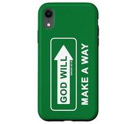 Christian Faith Inspirational Reminder - God Will Make a Way Coque pour iPhone XR