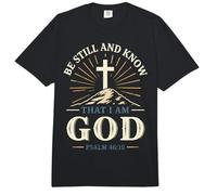 Christian Faith Know God Psaume 46:10 Comfort Colors Adult Heavyweight T-Shirt