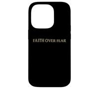 Christian Faith Over Fear Shirt Men Jesus Religious Shirts Coque pour iPhone 14 Pro