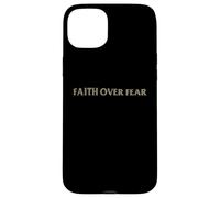 Christian Faith Over Fear Shirt Men Jesus Religious Shirts Coque pour iPhone 15 Plus