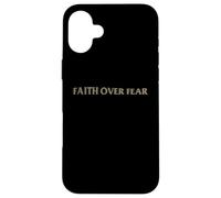 Christian Faith Over Fear Shirt Men Jesus Religious Shirts Coque pour iPhone 16 Plus