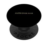 Christian Faith Over Fear Shirt Men Jesus Religious Shirts PopSockets PopGrip Adhésif