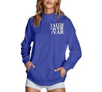 Christian Faith Over Fear Sweats à capuche confortables avec capuche Jésus Western Tenues à capuche Dieu Y2K Décontracté Graphique Haut à col haut Workou University Religious Pray The Lord Country