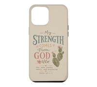 Christian Faith Psaume 121 Ma Force Vient de Dieu Coque pour iPhone 12 Pro Max