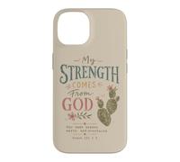 Christian Faith Psaume 121 Ma Force Vient de Dieu Coque pour iPhone 14