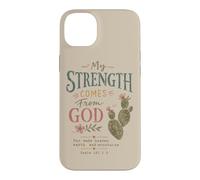 Christian Faith Psaume 121 Ma Force Vient de Dieu Coque pour iPhone 14 Plus