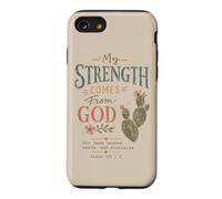 Christian Faith Psaume 121 Ma Force Vient de Dieu Coque pour iPhone SE (2020) / 7/8