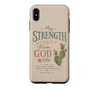 Christian Faith Psaume 121 Ma Force Vient de Dieu Coque pour iPhone XS Max