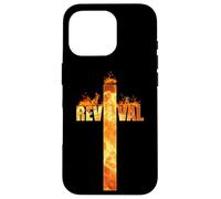 Christian Faith Revival Fire: Born-Again Church Jesus Cross Coque pour iPhone 16 Pro