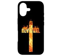 Christian Faith Revival Fire: Born-Again Church Jesus Cross Coque pour iPhone 17