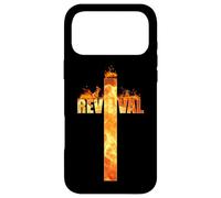 Christian Faith Revival Fire: Born-Again Church Jesus Cross Coque pour iPhone 17 Pro Max