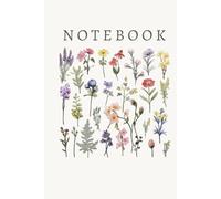 Christian Floral Notebook: for Note Taking, Religious Prayer Journal for Woman, 100 pages, 6x9"