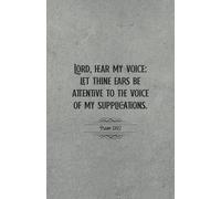 Christian Gifts | Lord, Hear My Voice: Psalm 130:2 Bible Journal Notebook With 100 Scripture Bible Verses for Men, Women and Teens Diary | ... Pages for Writing Notes, Compact Handy Size