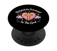 Christian Girl Delulu Era Gen Z Faith Humour God's Plan PopSockets PopGrip Adhésif