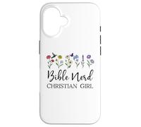 Christian Girls Nerd Bible Study Scripture Pastor God Jesus Coque pour iPhone 16