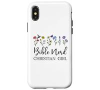 Christian Girls Nerd Bible Study Scripture Pastor God Jesus Coque pour iPhone X/XS