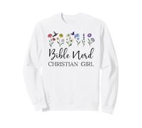 Christian Girls Nerd Bible Study Scripture Pastor God Jesus Sweatshirt