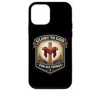 Christian Glory to God for All Things Jésus-Christ Faith Coque pour iPhone 12 Mini