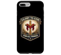 Christian Glory to God for All Things Jésus-Christ Faith Coque pour iPhone 7 Plus/8 Plus