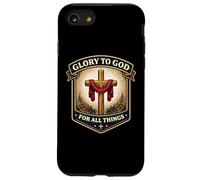 Christian Glory to God for All Things Jésus-Christ Faith Coque pour iPhone SE (2020) / 7/8