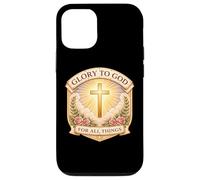 Christian Glory to God for All Things Jesus Christ Women Coque pour iPhone 12/12 Pro